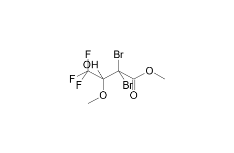 2,2-DIBROMO-4,4,4-TRIFLUORO-3-METHOXY-3-HYDROXYBUTANOIC ACID, METHYLESTER