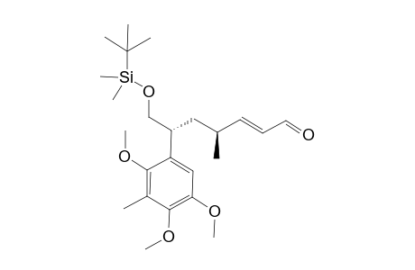(E,4S,6R)-7-[tert-butyl(dimethyl)silyl]oxy-4-methyl-6-(2,4,5-trimethoxy-3-methyl-phenyl)hept-2-enal