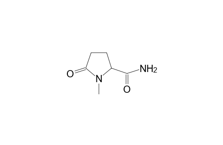 2-PYRROLIDINECARBOXAMIDE, 1-METHYL-5-OXO-, (S)-