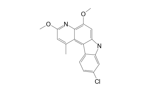 9-CHLORO-3,5-DIMETHOXY-1-METHYL-7H-PYRIDO-[2,3-C]-CARBAZOLE