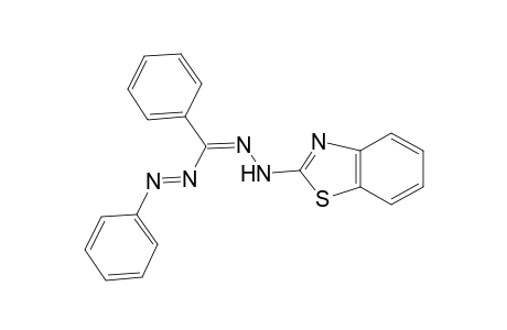 Methanone, phenyl[2-phenyldiazenyl]-, 2-(2-benzothiazolyl)hydrazone