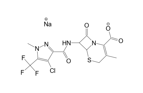 sodium 7-({[4-chloro-1-methyl-5-(trifluoromethyl)-1H-pyrazol-3-yl]carbonyl}amino)-3-methyl-8-oxo-5-thia-1-azabicyclo[4.2.0]oct-2-ene-2-carboxylate