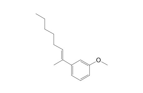 (E)-1-methoxy-3-(oct-2-en-2-yl)benzene