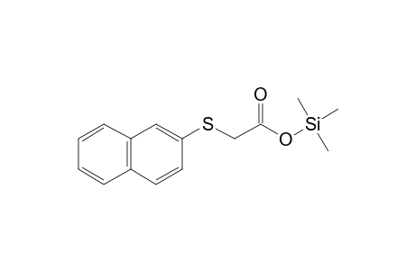 (2-Naphthylthio)acetic acid, tms derivative