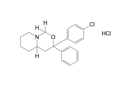 3-(p-chlorophenyl)hexahydro-3-phenyl-1H,3H-pyrido[1,2-c][1,3]oxazine, hydrochloride