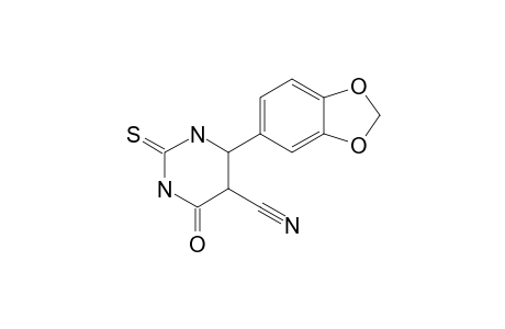 4-(1,3-Benzodioxol-5-yl)-6-keto-2-thioxo-hexahydropyrimidine-5-carbonitrile