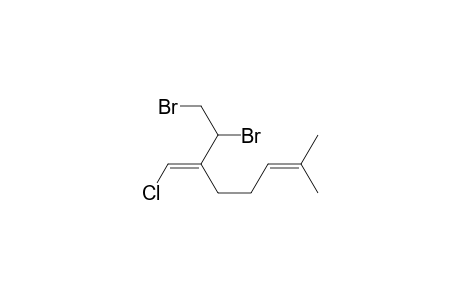 (E)-1,2-Dibromo-3-chloromethylene-7-methyl-oct-6-ene