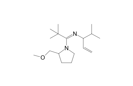 1-(t-Butyl)-3-isopropyl-1-[2'-(methoxymethyl)pyrrolidino]-2-aza-1,4-pentadiene