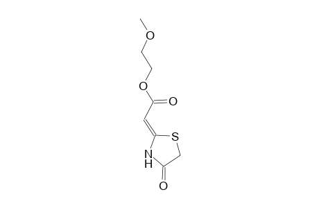 2-methoxyethyl (2Z)-(4-oxo-1,3-thiazolidin-2-ylidene)ethanoate