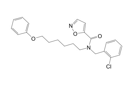 5-Isoxazolecarboxamide, N-[(2-chlorophenyl)methyl]-N-(6-phenoxyhexyl)-