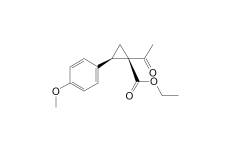 Ethyl (1R,2R)-1-acetyl-2-(4-methoxyphenyl)cyclopropane-1-carboxylate