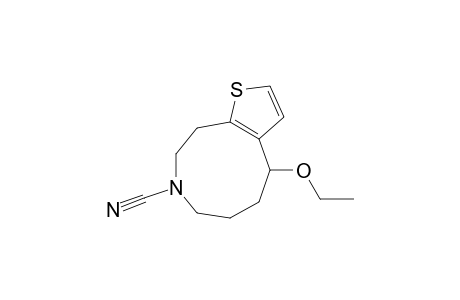 8H-Thieno[2,3-d]azonine-8-carbonitrile, 4-ethoxy-4,5,6,7,9,10-hexahydro-