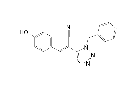 (E)-2-(1-Benzyl-1H-tetrazol-5-yl)-3-(4-hydroxyphenyl)acrylonitrile