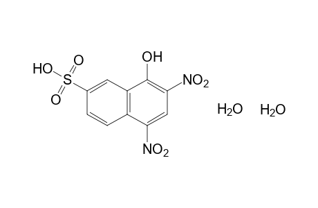 5,7-dinitro-8-hydroxy-2-naphthalenesulfonic acid, dihydrate