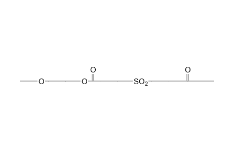 Poly(oxyethyleneoxycarbonylethylenesulfonylpropionyl)