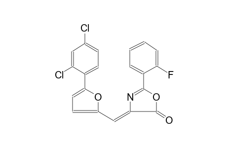 (4Z)-4-{[5-(2,4-dichlorophenyl)-2-furyl]methylene}-2-(2-fluorophenyl)-1,3-oxazol-5(4H)-one