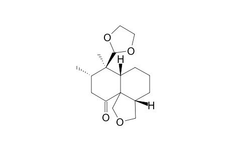 7.beta.-(1,3-dioxolan)-2-yl)-3a.beta.,4,5,6,6a.beta.,7,8,9-octahydro-7.alpha.,8.alpha.-dimethyl-1H-naphtho[1.8a.alpha.-c]furan-10(3H)-one