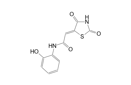 (2Z)-2-(2,4-dioxo-1,3-thiazolidin-5-ylidene)-N-(2-hydroxyphenyl)ethanamide