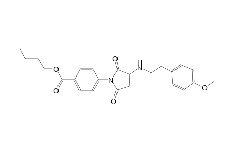 Butyl 4-(3-{[2-(4-methoxyphenyl)ethyl]amino}-2,5-dioxo-1-pyrrolidinyl)benzoate