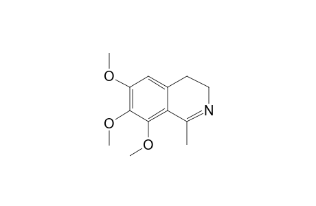 3,4-Dihydroisoquinoline, 6,7,8-trimethoxy-1-methyl-