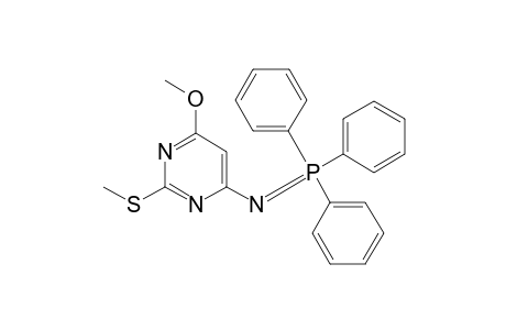 4-Methoxy-2-methylthio-6-[(triphenyl-.lambda.5-phosphanylidene)amino]pyrimidine