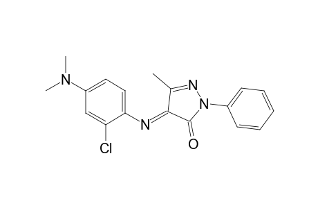 2-Pyrazolin-5-one, 4-[[2-chloro-4-(dimethylamino)phenyl]imino]-3-methyl-1-phenyl-