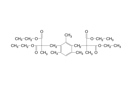 [(2,4,6-trimethyl-m-phenylene)dimethylene]bis[methylmalonic acid], tetraethyl ester