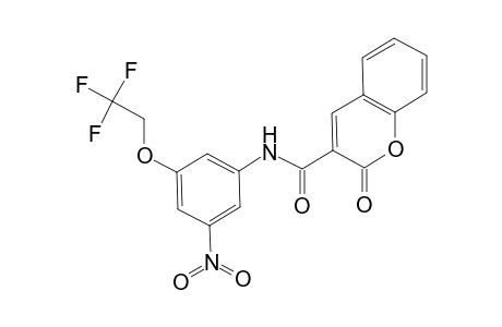 2H-Chromene-3-carboxamide, N-[3-(2,2,2-trifluoroethoxy)-5-nitrophenyl]-2-oxo-