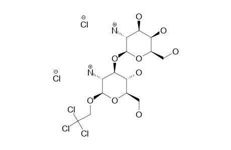 2,2,2-TRICHLOROETHYL-2-AMINO-2-DEOXY-3-O-(2-AMINO-2-DEOXY-BETA-D-GLUCOPYRANOSYL)-BETA-D-GLUCOPYRANOSIDE-DIHYDROCHLORIDE