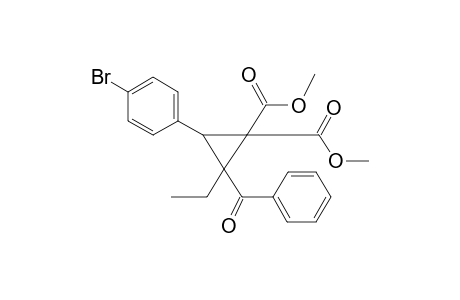 Cyclopropane-1,1-dicarboxylic acid, 2-benzoyl-3-(4-bromophenyl)-2-ethyl-, dimethyl ester