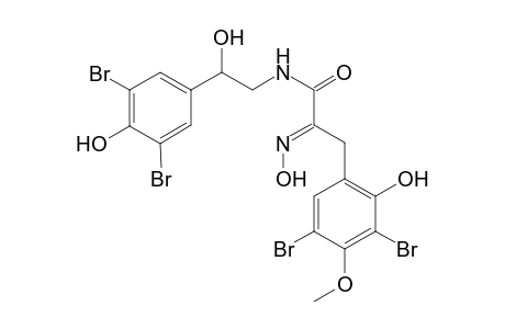 (2E)-3-(3,5-dibromo-2-hydroxy-4-methoxy-phenyl)-N-[2-(3,5-dibromo-4-hydroxy-phenyl)-2-hydroxy-ethyl]-2-hydroximino-propionamide