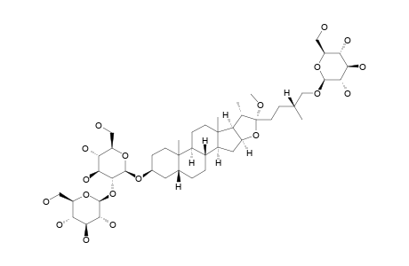 #33;26-O-BETA-D-GLUCOPYRANOSYL-22-ALPHA-METHOXY-3-BETA,26-DIHYDROXY-(25R)-5-BETA-FUROSTANE-3-O-BETA-D-GLUCOPYRANOSYL-(1->2)-BETA-D-GLUCOPYRANOSIDE