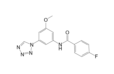 4-Fluoro-N-(3-methoxy-5-tetrazol-1-yl-phenyl)-benzamide