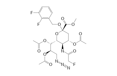 METHYL_((2,3-DIFLUOROBENZYL)-5-FLUOROACETAMIDO-4,7,8-TRI-O-ACETYL-9-AZIDO-3,5,9-TRIDEOXY-D-GLYCERO-ALPHA-D-GALACTO-2-NONULOPYRANOSID)-ONATE