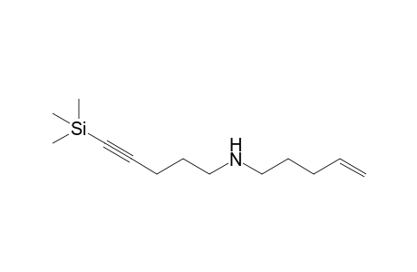 N-pent-4-enyl-5-trimethylsilyl-4-pentyn-1-amine