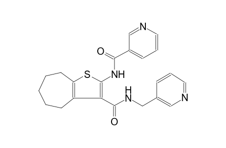N-[3-(3-pyridylmethylcarbamoyl)-5,6,7,8-tetrahydro-4H-cyclohepta[b]thiophen-2-yl]nicotinamide