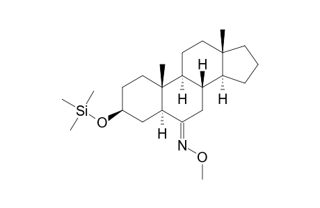 3.BETA.-[(TRIMETHYLSILYL)OXY]-5.ALPHA.-ANDROSTAN-6-ONE(6-O-METHYLOXIME)