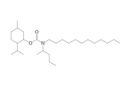 Carbonic acid, monoamide, N-(2-pentyl)-N-dodecyl-, menthyl ester