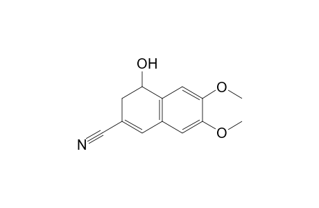 2-Naphthalenecarbonitrile, 3,4-dihydro-4-hydroxy-6,7-dimethoxy-