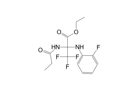 alanine, 3,3,3-trifluoro-N-(2-fluorophenyl)-2-[(1-oxopropyl)amino]-,ethyl ester