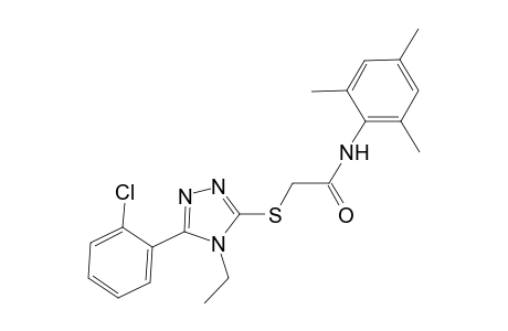 2-{[5-(2-chlorophenyl)-4-ethyl-4H-1,2,4-triazol-3-yl]sulfanyl}-N-mesitylacetamide