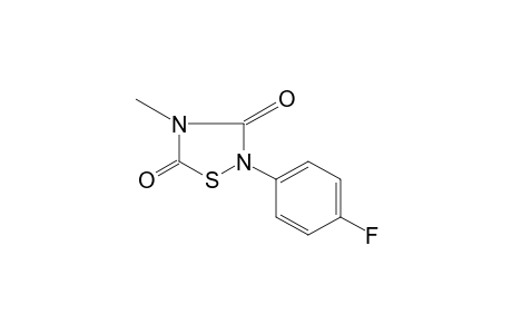 2-(p-fluorophenyl)-4-methyl-1,2,4-thiadiazolidine-3,5-dione