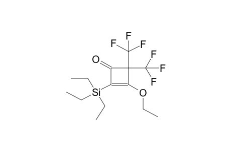 2-TRIETHYLSILYL-3-ETHOXY-4,4-BIS(TRIFLUOROMETHYL)CYCLOBUT-2-EN-1-ONE