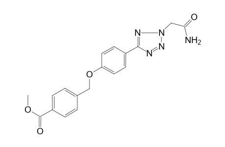 Benzoic acid, 4-[4-(2-carbamoylmethyl-2H-tetrazol-5-yl)phenoxymethyl]-, methyl ester