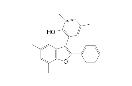 6-(5,7-Dimethyl-2-phenyl-3-benzofuranyl)-2,4-xylenol