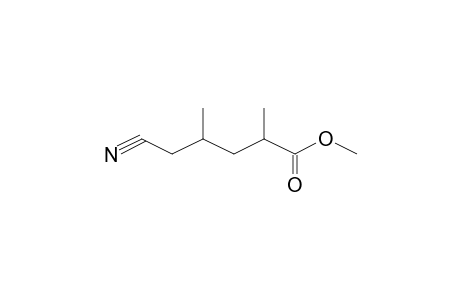 5-cyano-2,4-dimethyl-valeric acid methyl ester
