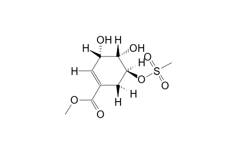 methyl 3,4-dihydroxy-5-methylsulphonyloxy-1-cyclohexene-1-carboxylate