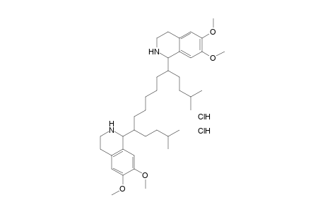 1,1'-(1,7-DIISOPENTYLHEPTAMETHYLENE)BIS[6,7-DIMETHOXY-1,2,3,4-TETRAHYDROISOQUINOLINE], DIHYDROCHLORIDE