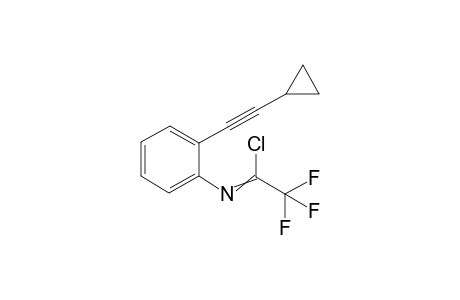 N-(2-(cyclopropylethynyl)phenyl)-2,2,2-trifluoroacetimidoyl chloride