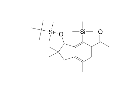 5,6-Dihydro-6-acetyl-1-[(tert-butyldimethylsilyl)oxy]-2,2-dimethyl-7-(trimethylsilyl)indan